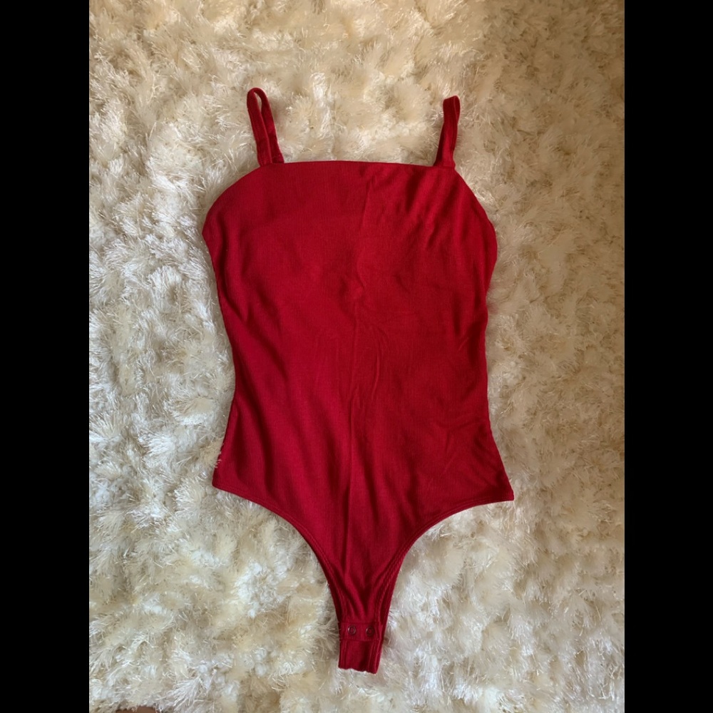 Red bodysuit